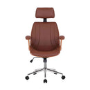 Cadeira Office Lisboa Marrom