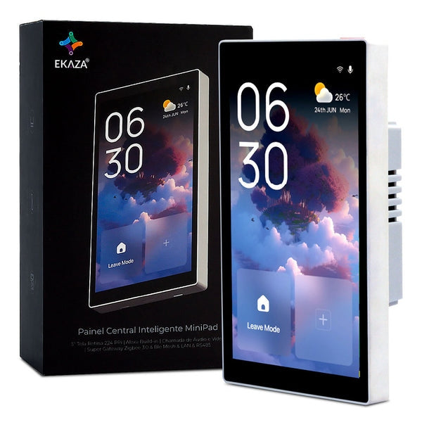 Painel Central Inteligente Minipad Automação Com Alexa (Bivolt)