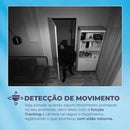 Câmera Segurança Nuvem Wifi, Botão Chamada, Alexa Cor Branco