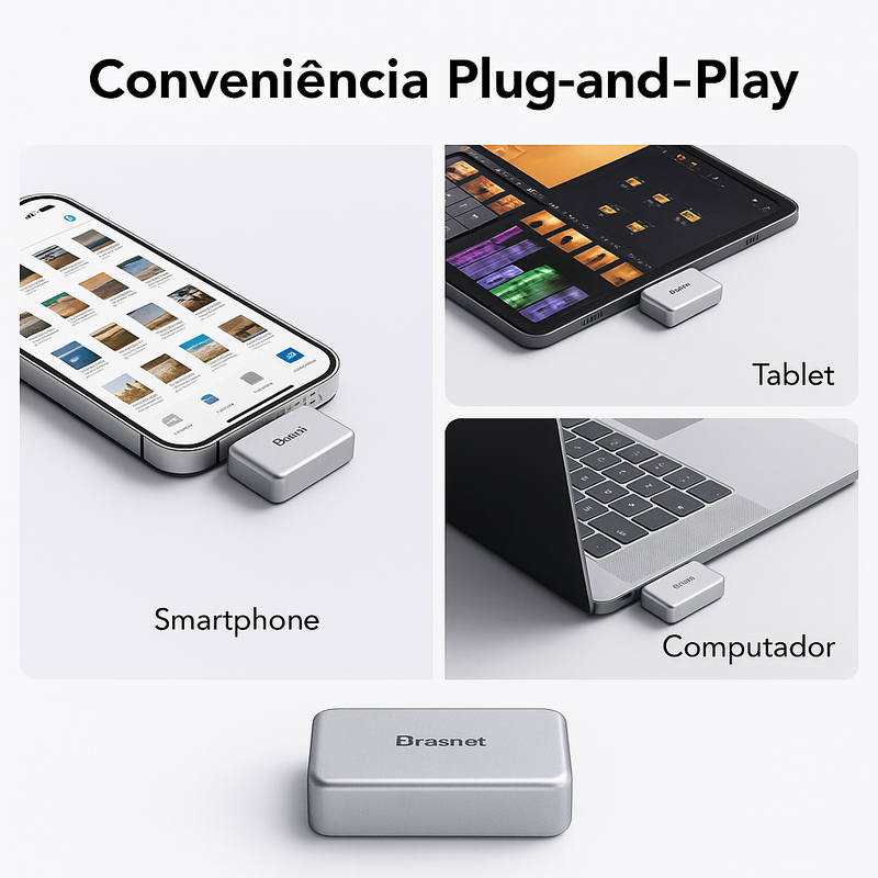 SSD Portátil Professional Go SL400 (Funciona tanto Android como iOS)