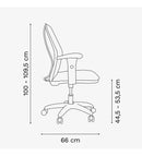 Cadeira De Escritório Sala Alamo Ergon Giratória Cromada