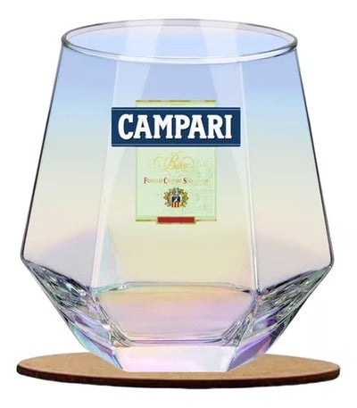 2 Copos De Vidro Bitter Campari Cristal 300ml Atlanta Baixo