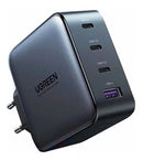 Carregador Turbo Ugreen Usb A/C 100W + Cabo 1.5M Preto (Para Iphones/Android/Computadores)