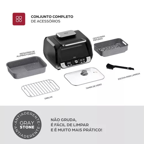 Fritadeira Elétrica Air Fryer WAP Barbecue Digital