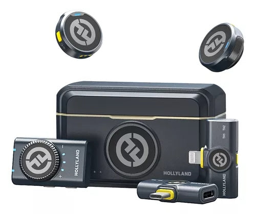 Microfone Hollyland Lark M2 Duo Combo Cor Preto