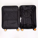 Mala De Viagem Preta 10 kg Com Adesivos (Tamanho perfeito para levar na cabine)