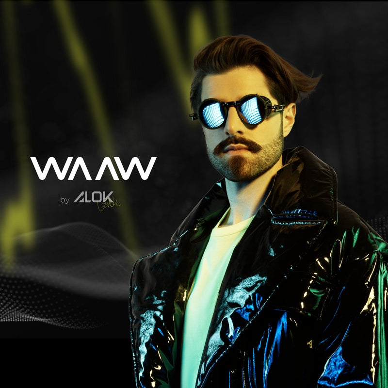 Fone de Ouvido Bluetooth WAAW By Alok Sense 310 Cancelamento de Ruído e Assistente de Voz (Até 40 Horas de Reprodução)