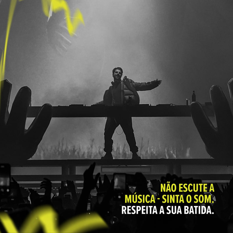 Fone de Ouvido Bluetooth WAAW By Alok Sense 310 Cancelamento de Ruído e Assistente de Voz (Até 40 Horas de Reprodução)