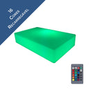 BASE ILUMINADA RETANGULAR LED RGB SEM FIO