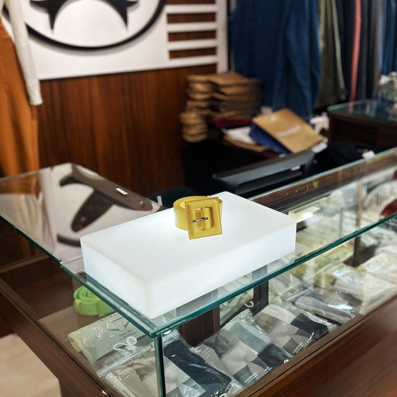 BASE ILUMINADA RETANGULAR LED RGB SEM FIO