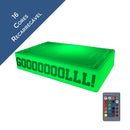 BASE ILUMINADA RETANGULAR LED RGB SEM FIO