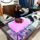 BASE ILUMINADA RETANGULAR LED RGB SEM FIO