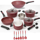 Jogo de panelas 19 peças luxo Cerâmica Titanio ( Fogão indução e comum )