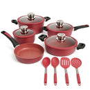 Jogo de panelas 19 peças luxo Cerâmica Titanio ( Fogão indução e comum )