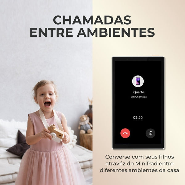 Painel Central Inteligente Minipad Automação Com Alexa (Bivolt)