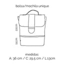 Bolsa/Mochila Unique Caramelo/Preta - COMPRE 1 LEVE 2 [Últimas Unidades]