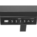 Mesa com Regulagem de Altura Elétrica Comfy ErgoLift Base Preta com 3 Memórias e Tampo Preto